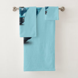 Conjunto De Toalhas Lightbulb Iceberg - Polar Bear in a Lightbulb