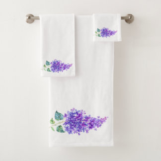 Conjunto de Toalhas Lilac Bathroom Elegante