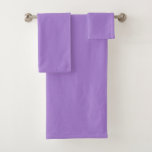 Conjunto De Toalhas Lilac-bush sólido<br><div class="desc">Design de arbusto lilás sólido.</div>