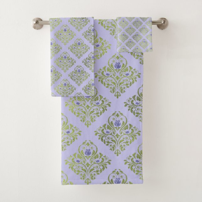CONJUNTO DE TOALHAS LILAC SAGE LUXURY HAMPTON TOWEL SET (Insitu)