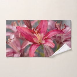 Conjunto De Toalhas Lily Asiática Rosa, Fotografia Flor