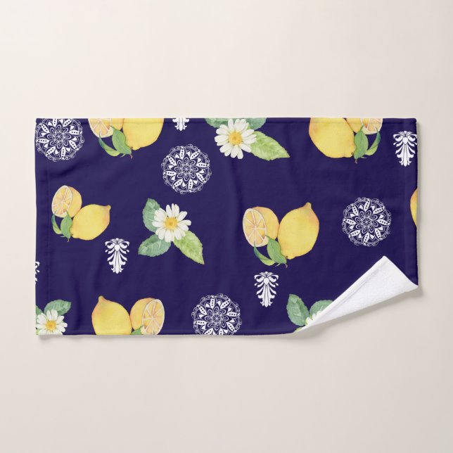 Conjunto De Toalhas Limões de Verão (Toalha de mão)