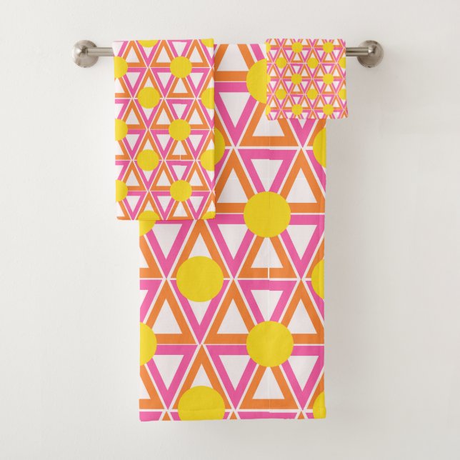 Conjunto De Toalhas Limonada Rosa (Insitu)