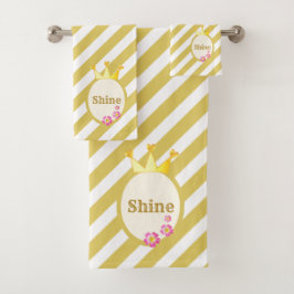 Conjunto De Toalhas Linda Coroa da Rainha