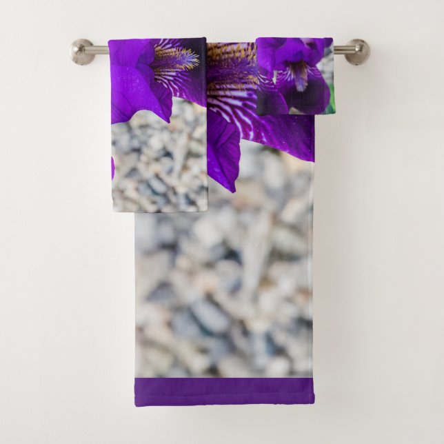 Conjunto De Toalhas Linda íris roxa (Insitu)