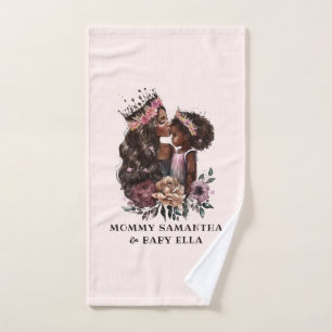Conjunto De Toalhas Linda mãe negra e filha (3)