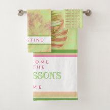 Lindas flores exóticas no batik green custom