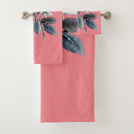 Conjunto De Toalhas lindas folhas e flores