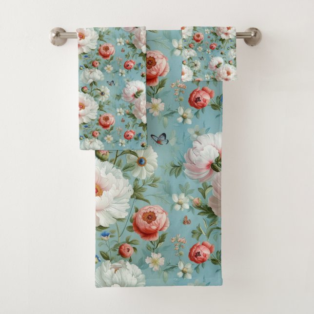 Conjunto De Toalhas Lindos Camponeses Brancos e Vermelhos (Insitu)