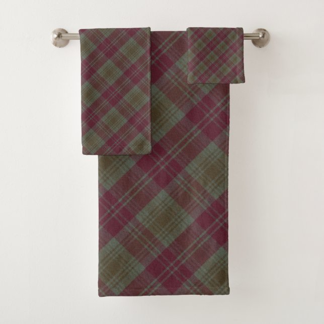 Conjunto De Toalhas Lindsay Weathered Original Scottish Tartan (Insitu)