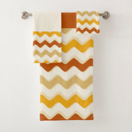 Conjunto De Toalhas Linha ondulada de outono