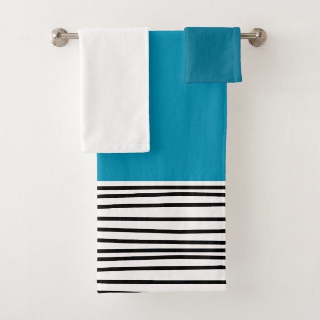 Conjunto De Toalhas Linhas abstrato (Insitu)