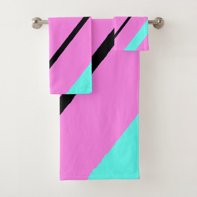 Conjunto De Toalhas Linhas coloridas (Insitu)