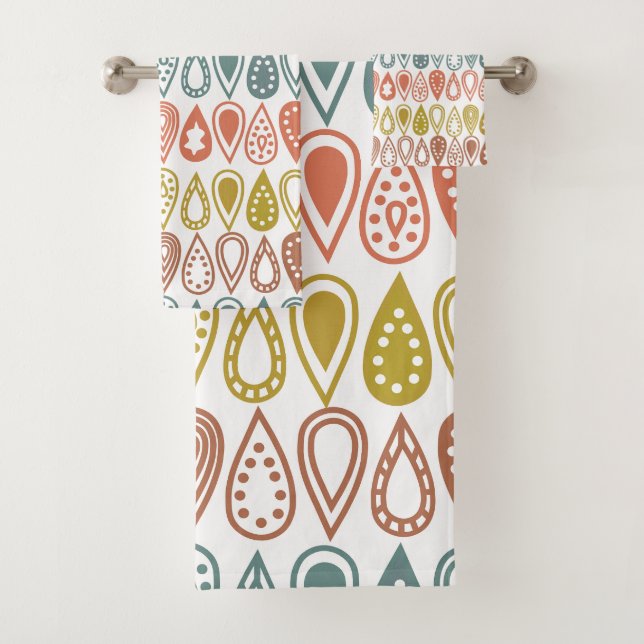 Conjunto De Toalhas Linhas de Boho (Insitu)