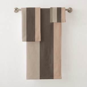 Conjunto De Toalhas linhas horizontais padrão de faixa moderna