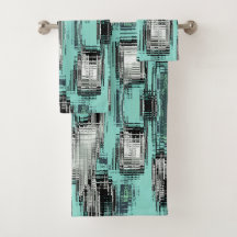 Linhas pixelizadas cruzadas formando quadrados abs