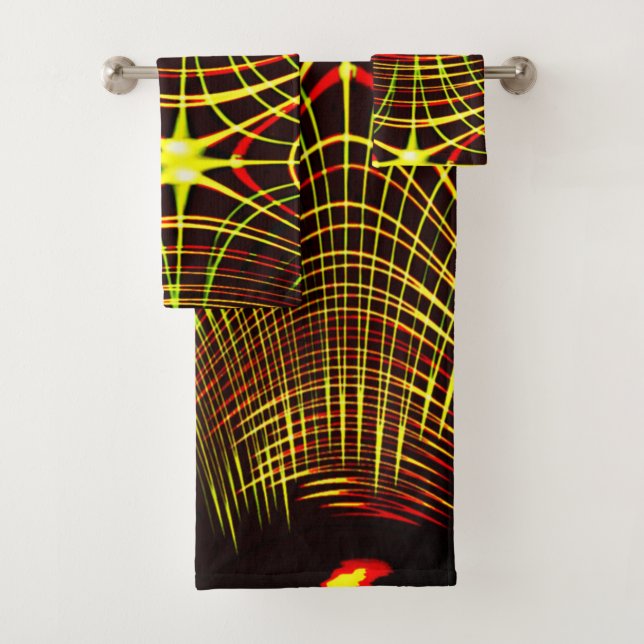 Conjunto De Toalhas Linhas que se repetem em efeito de onda e luz? (Insitu)