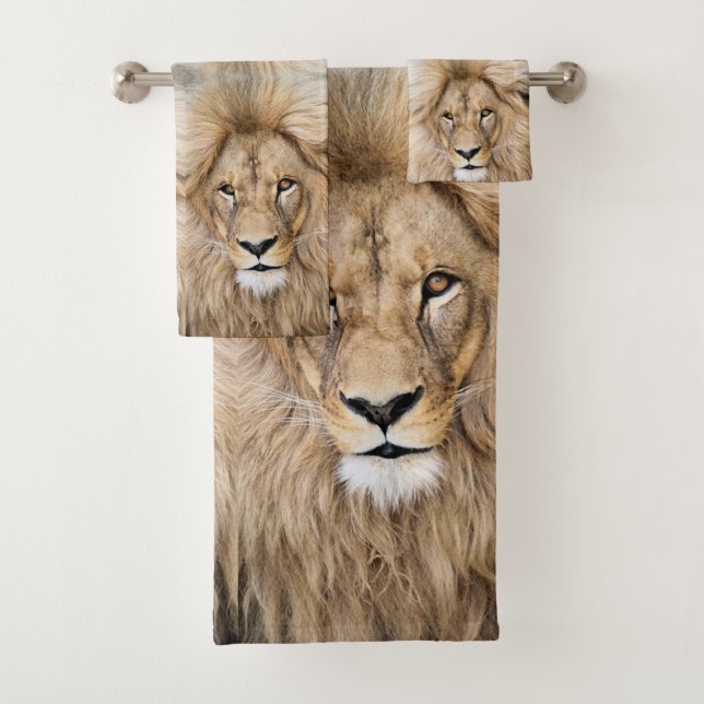 Conjunto De Toalhas Lion selvagem (Insitu)