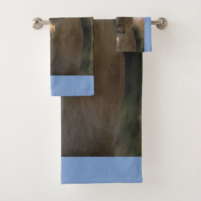 Conjunto De Toalhas Lioness Lover Jungle (Insitu)