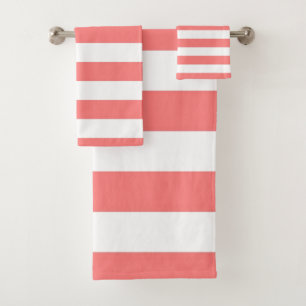 Conjunto De Toalhas Listra coral