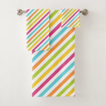 Listras diagonais em cores vibrantes