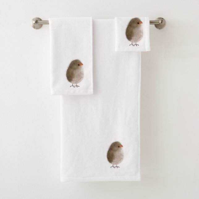 Conjunto de toalhas Little bird. (Insitu)