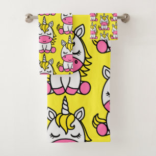 Conjunto De Toalhas Little Girls Unicorn Pony