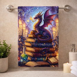 Conjunto De Toalhas Livros de Feiticeiro do Dragão Místico
