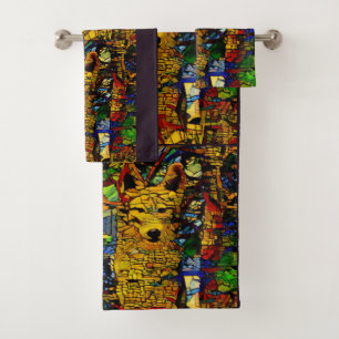 Conjunto De Toalhas Lobo americano em A.I. - Fotografia melhorada