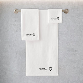 Conjunto De Toalhas Logotipo comercial do Hotel Airbnb com marca perso