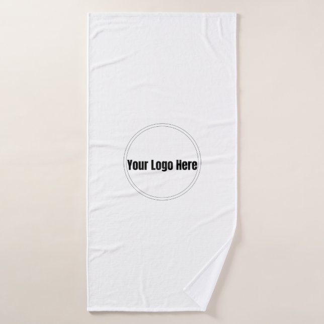 Conjunto De Toalhas Logotipo Personalizado (Toalha de Banho)