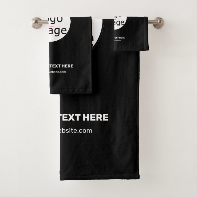Conjunto De Toalhas Logotipo Personalizável de Chic Comercial Extravag (Insitu)