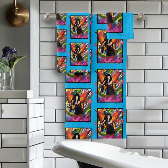 Conjunto De Toalhas Lotus Flower Chinese Water Dragon (Criador carregado)