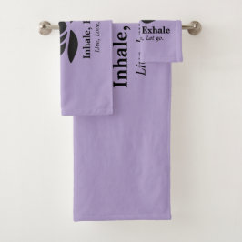 Conjunto De Toalhas Lotus Tranquilo: Inalar, Exalar Inspiração