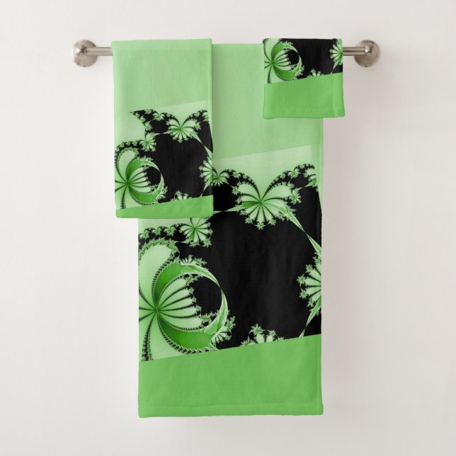 Conjunto De Toalhas Louva-a-deus jardim fractal (Insitu)