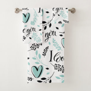 Conjunto De Toalhas Love Bath Towers Set