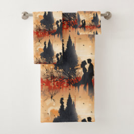 Conjunto De Toalhas Loving Couple 