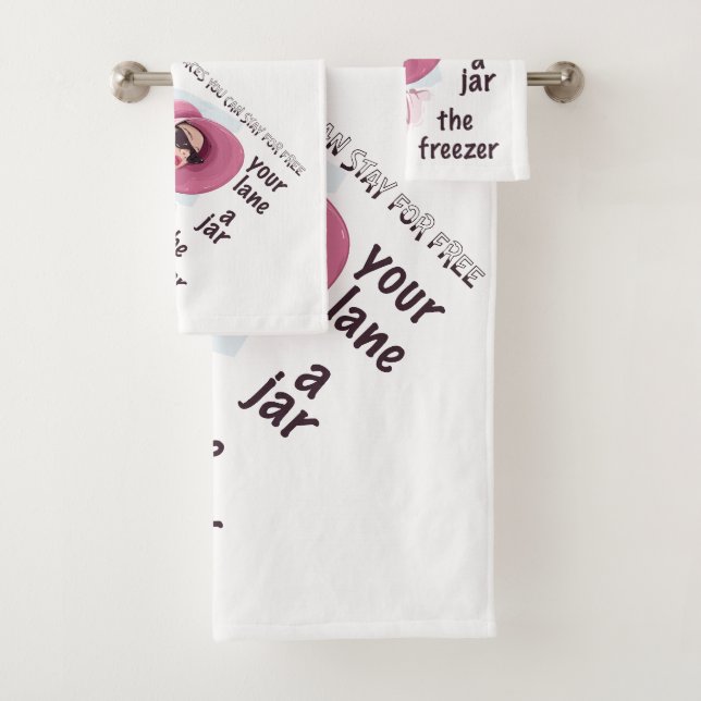 Conjunto De Toalhas Lugares para ficar de graça (Insitu)