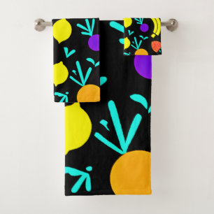 Conjunto De Toalhas Luminous Fruta Fiesta