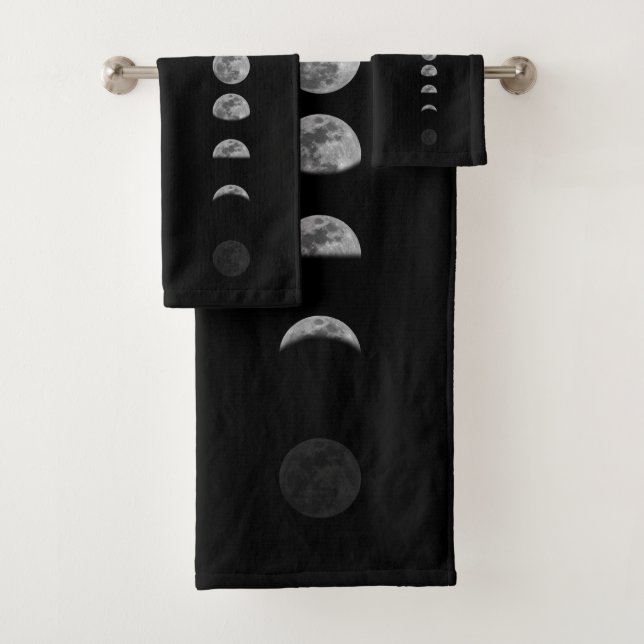 Conjunto De Toalhas Lunar Moon Fases Celestiais (Insitu)