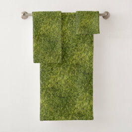 Conjunto De Toalhas Lush Green Moss