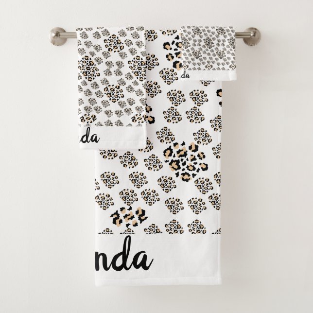 Conjunto De Toalhas Luxe modern animalprint be brave girl (Insitu)