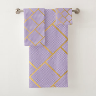 CONJUNTO DE TOALHAS LUXE STRIPE ABSTRATO BANTHROOM TOWEL SET
