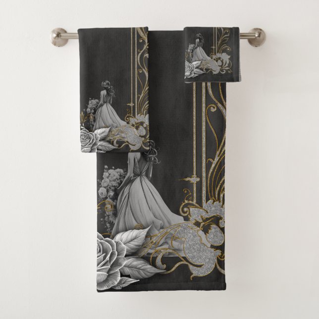 Conjunto De Toalhas Luxo encontra romance. (Insitu)