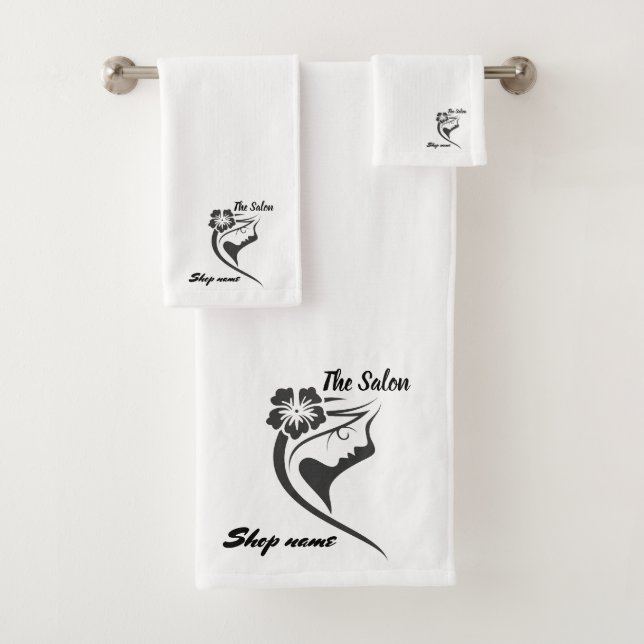 Conjunto De Toalhas Luxo moderno Nome do compro personalizado do cabel (Insitu)