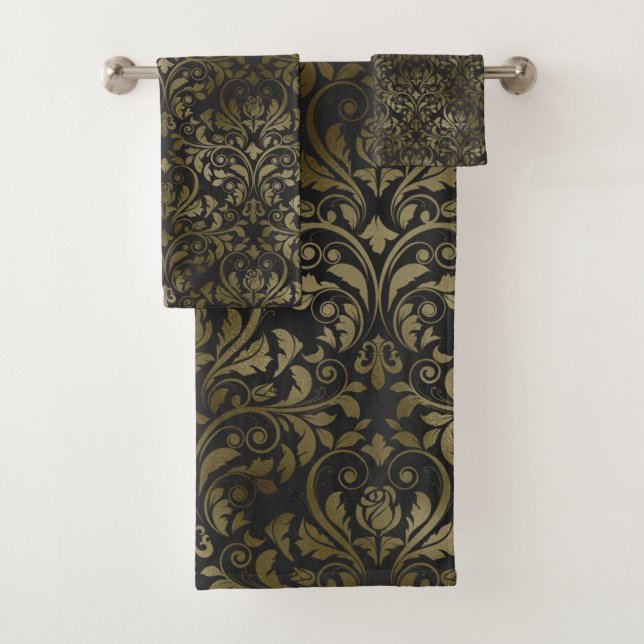 CONJUNTO DE TOALHAS LUXURIOSO BRONZE PADRÃO PARA TOWEL SET (Insitu)