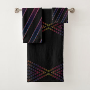 Conjunto De Toalhas Luzes de Neon