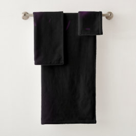 Conjunto De Toalhas Luzes de Redemoinho de Sol Roxo