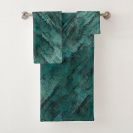 Conjunto De Toalhas Maçã ciana mal feita