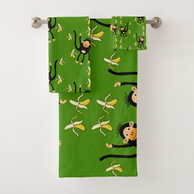 Conjunto De Toalhas Macaquinho Bonito (Insitu)